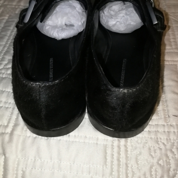ALEXANDER WANG Black Pony Hair Derby Shoes Size 6/7 - Picture 5 of 8
